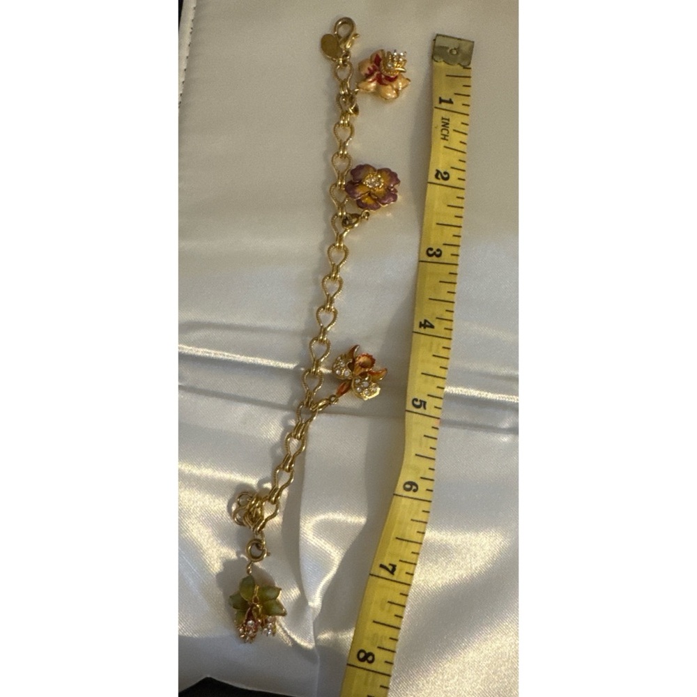 Nolan Miller Orchid Charm Bracelet - Picture 4 of 5